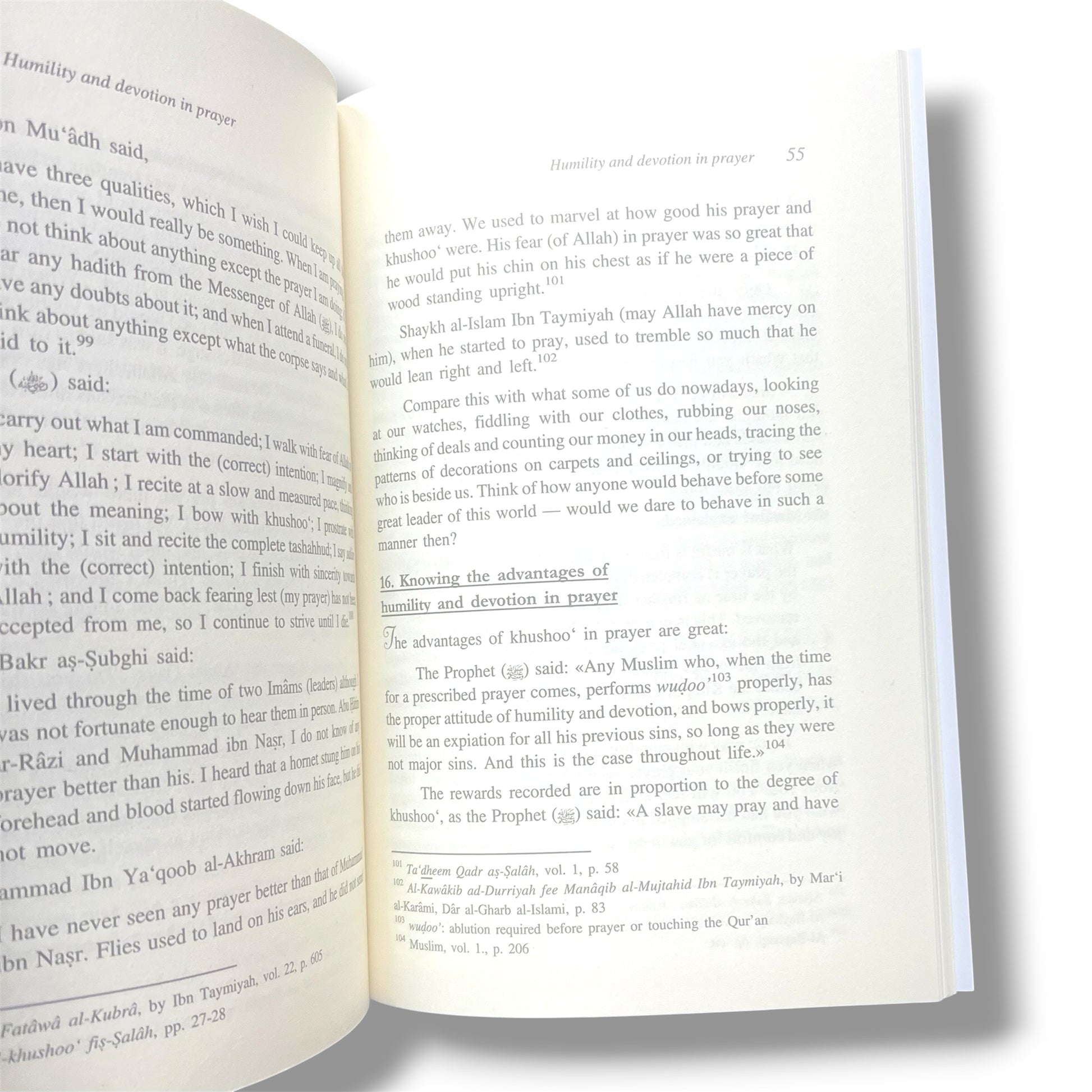 33 Ways of developing AL KHUSHOO (Humility and Devotion in Prayer) By Muhammad Salih Al-Munajjid