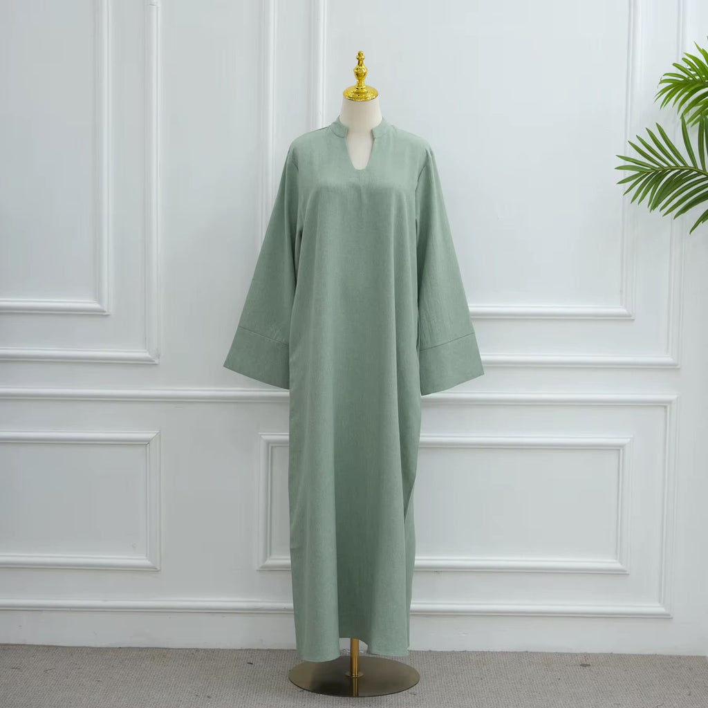 Women’s One Piece Everyday Abaya with Pockets - 4 colors