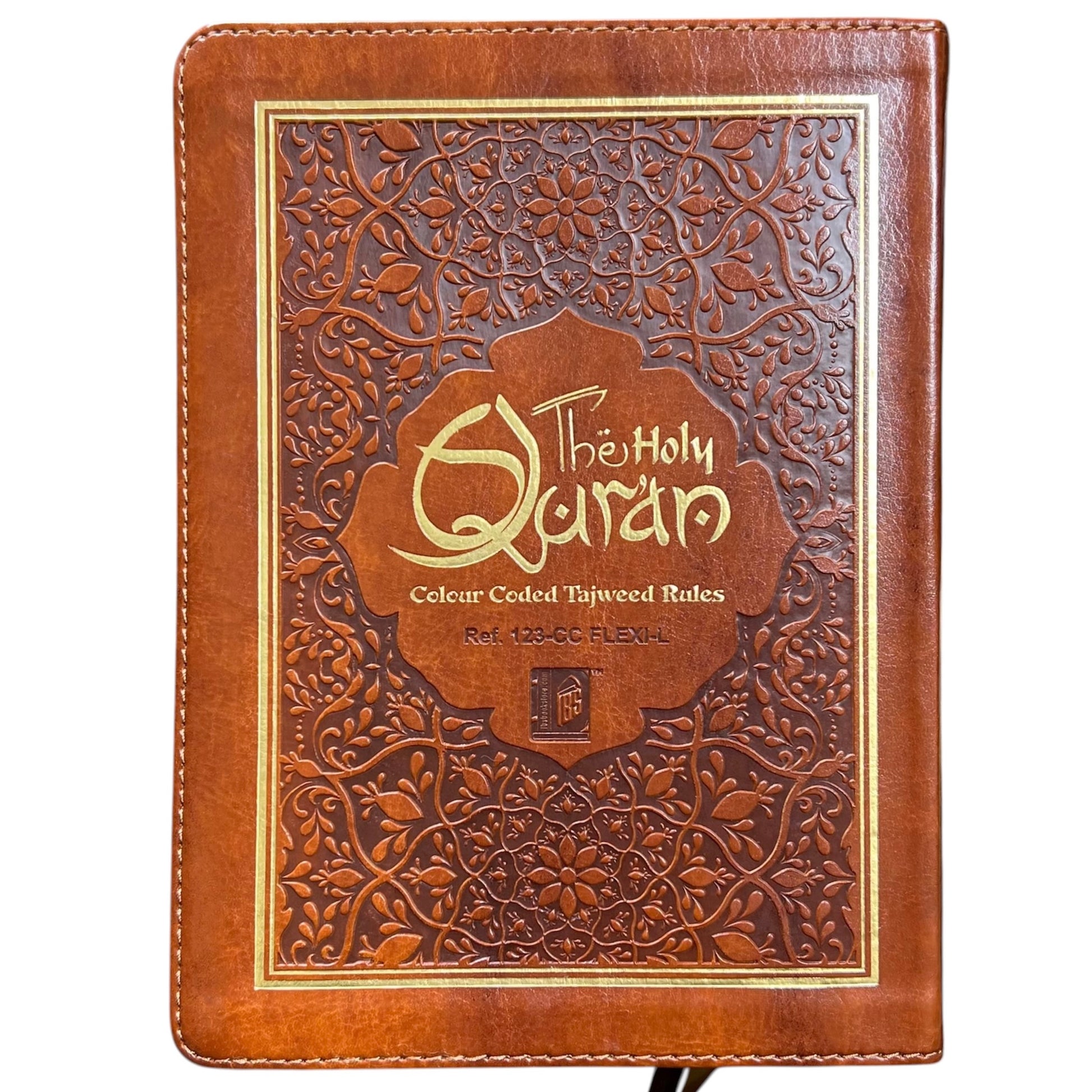 15 Line IndoPak Script Quran with Color Coded Tajweed – Flexible Leather Cover