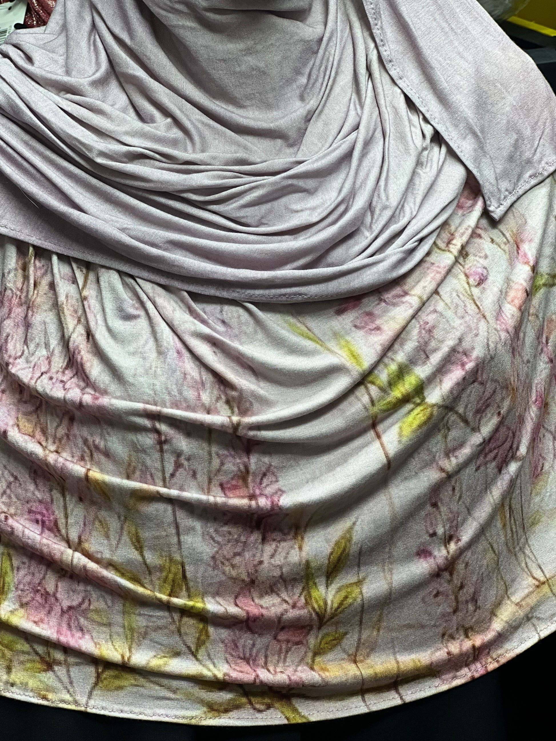 Printed Jersey Hijab - Mauve