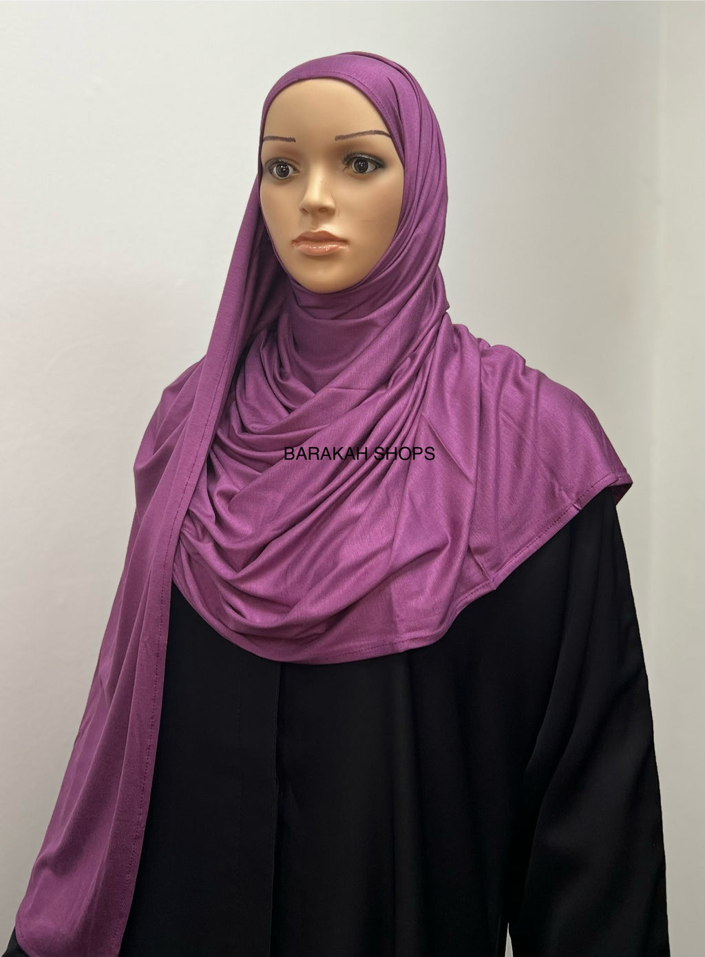 Large Instant Jersey Hijab - Orchid Purple