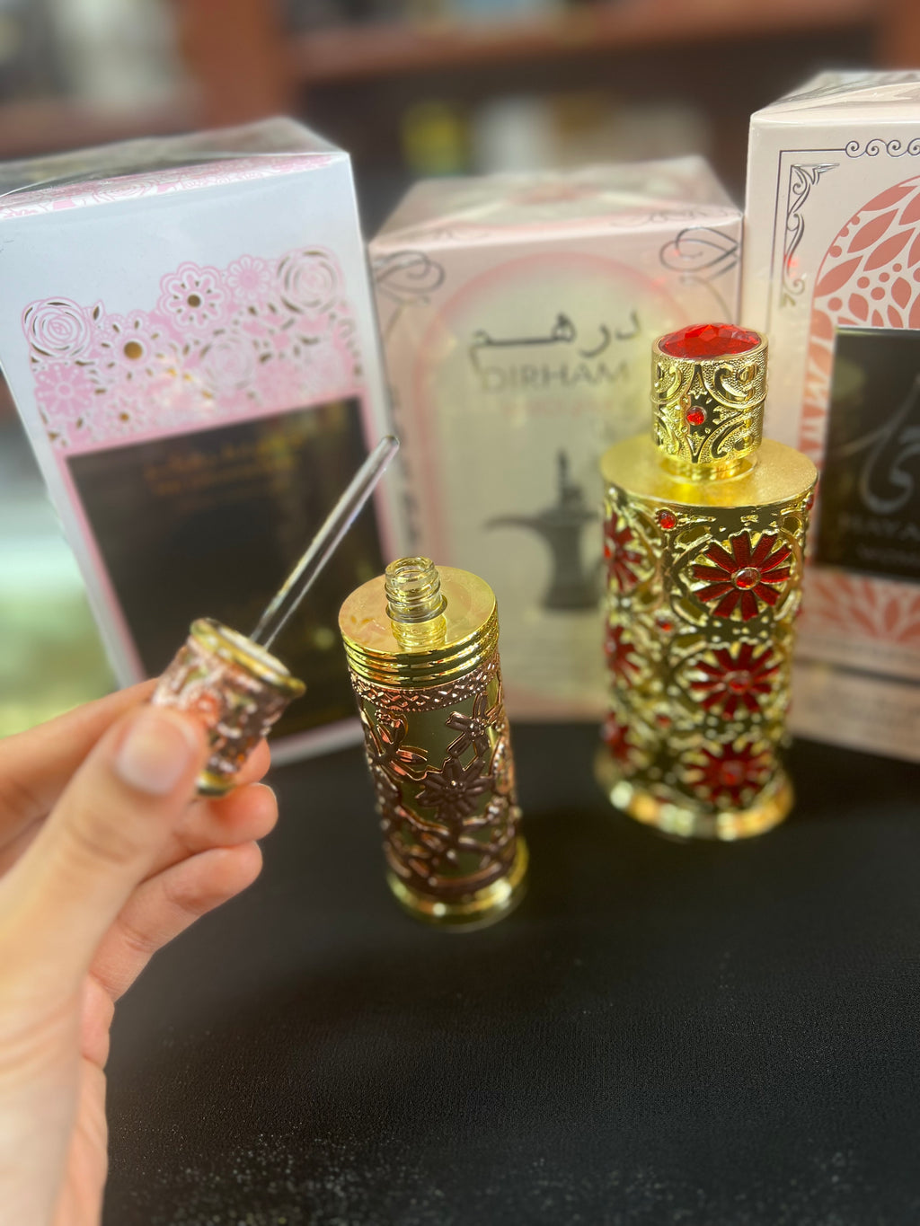 (4 PACK) Womens Perfume Oil Bundle - Hayaati Women, Dirham Wardi, Rose Paris, Al Nadir - 12ml
