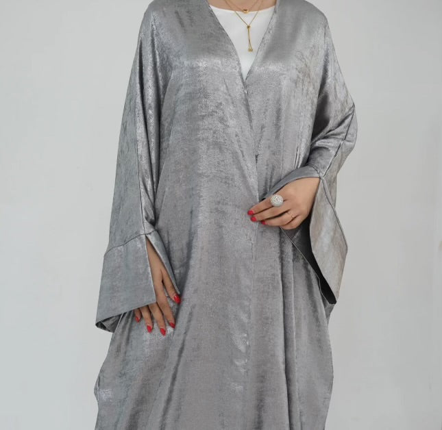 Metallic Open Abayas - 4 Colors