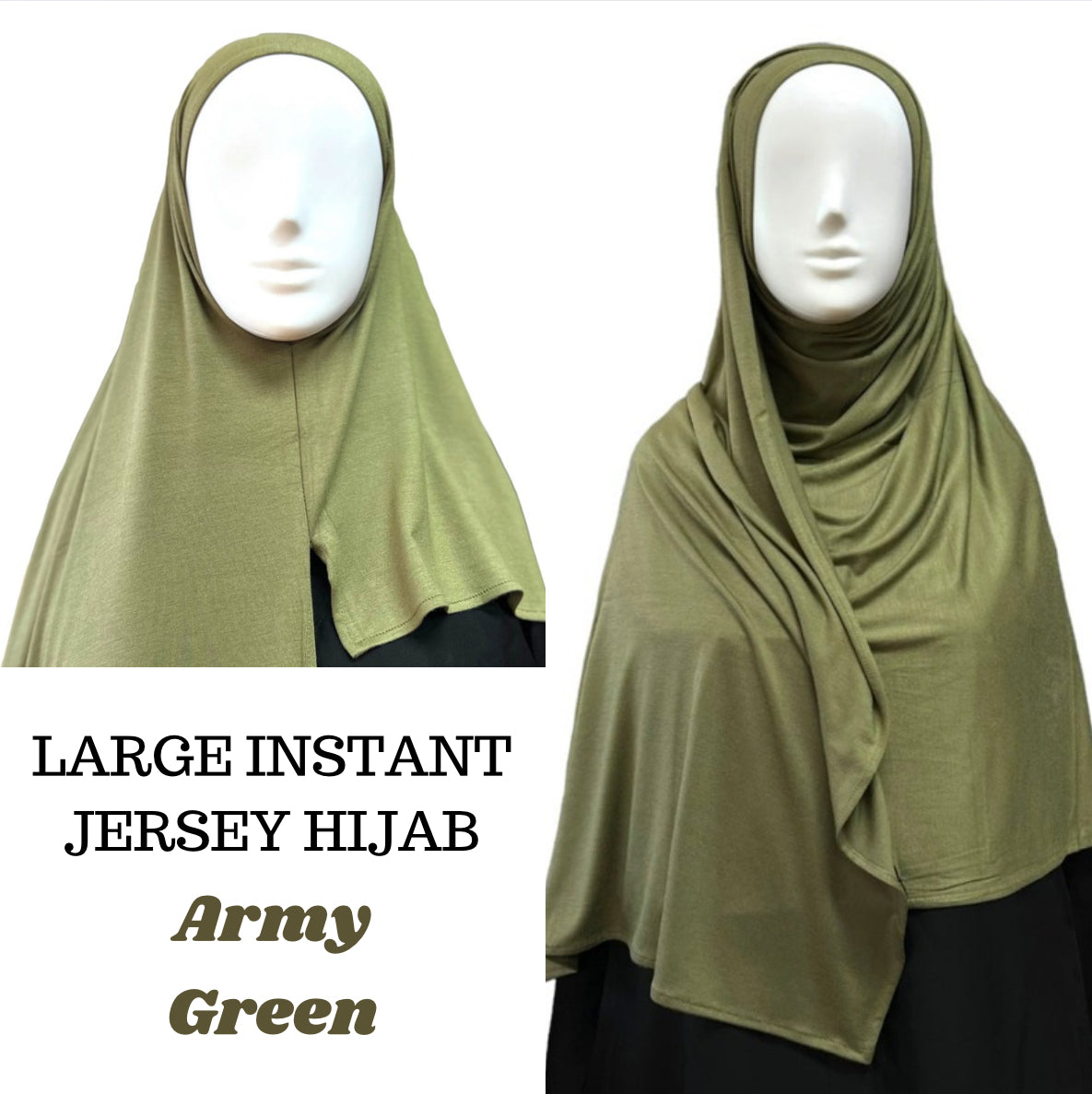 Large Instant Jersey Hijabs