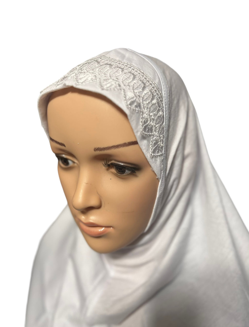 100% Cotton XL Amira Hijab - White