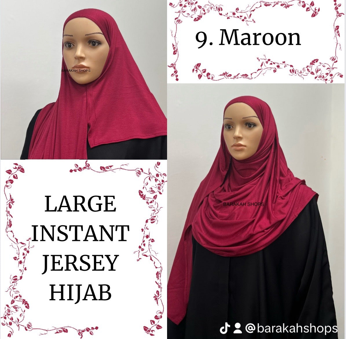 Large Instant Jersey Hijabs