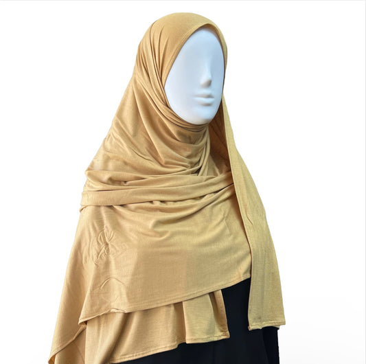 Large Jersey Hijab - Butter