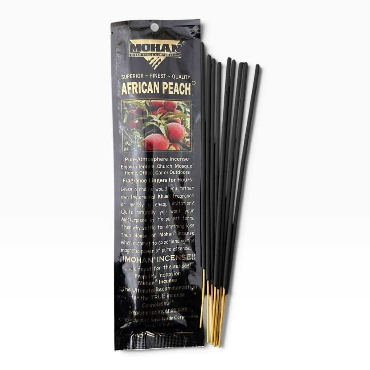 (3 PACK) House of Mohan - African Peach Incense Stick