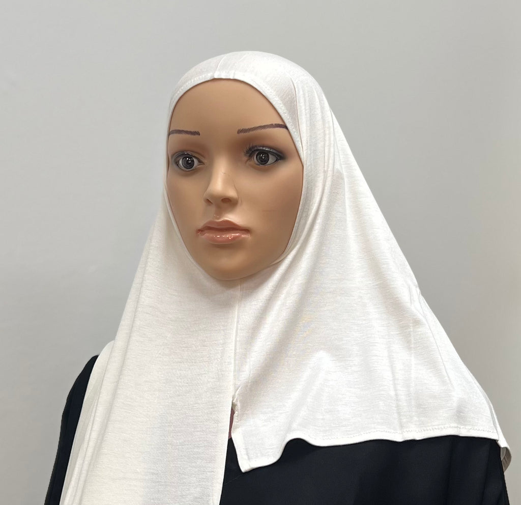 Large Instant Jersey Hijab - Off White