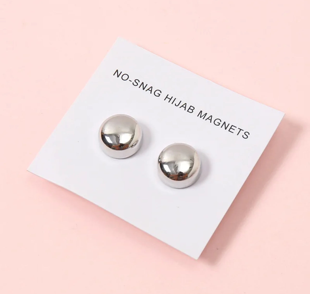 2 Pair Magnet Hijab Pins - Silver