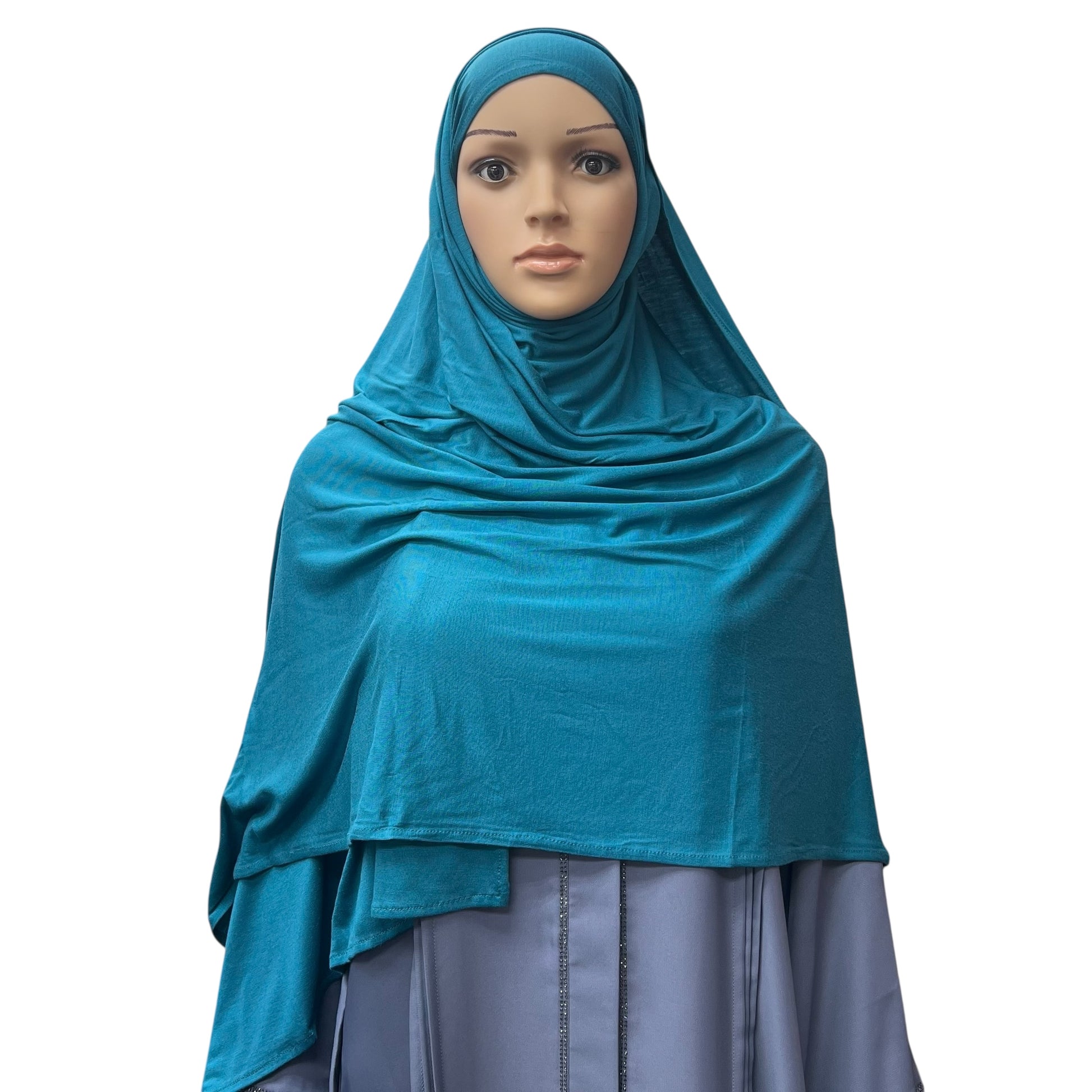 Large Jersey Hijab - Teal
