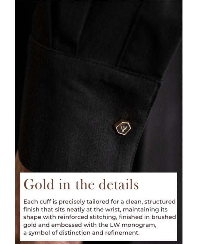 Mens Luxury Thobe AL AMEER - Black Royale