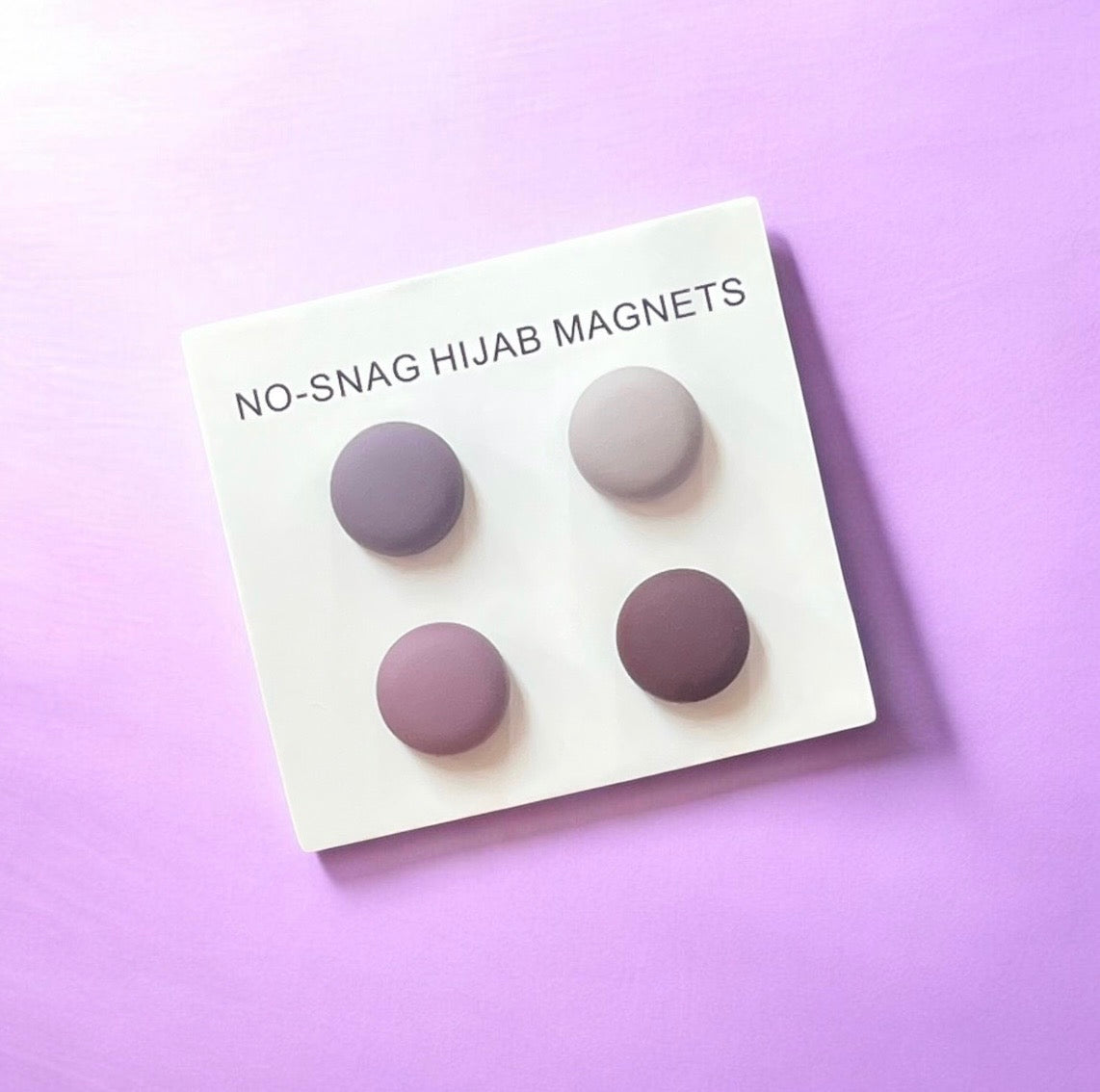 4 Pair Hijab Magnets - Purple Neutrals