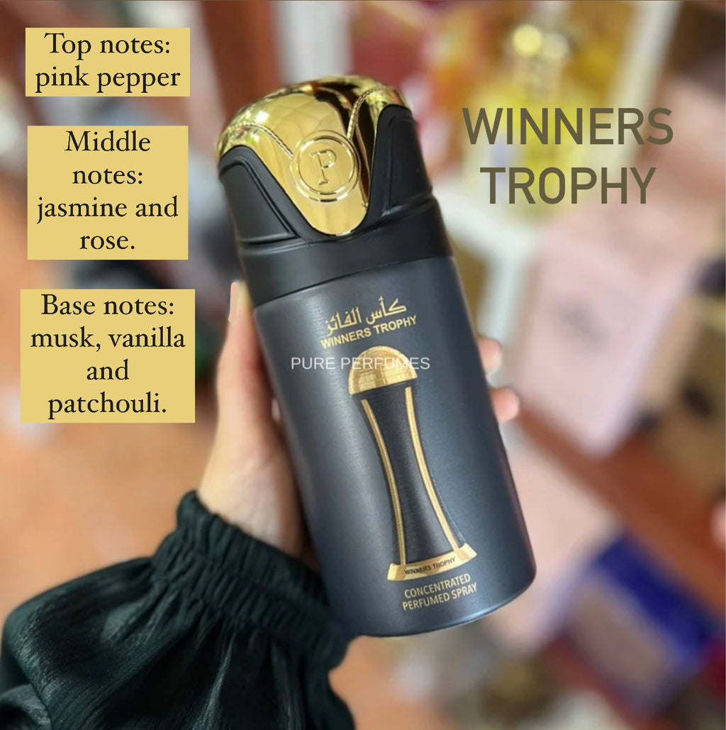 (2 PACK) Winners Trophy Perfume Spray - 250ml