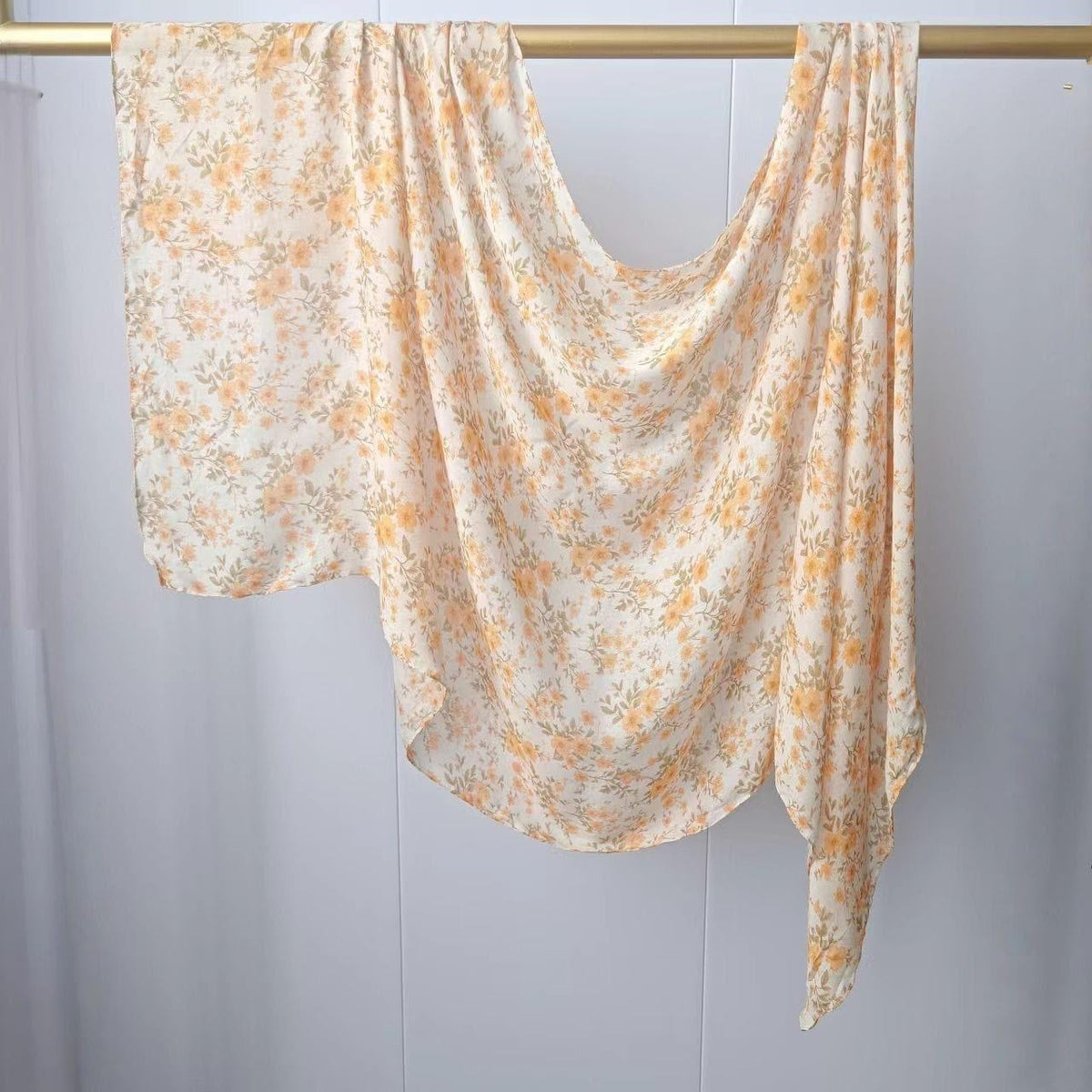 Printed Modal Hijab – Sunflower | Premium Modal | Soft Non-Slip Modest Hijab