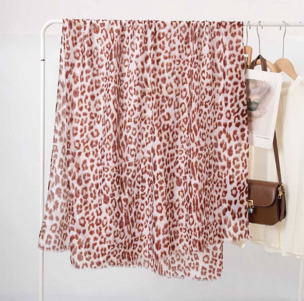 Printed Viscose Hijab - Cheetah