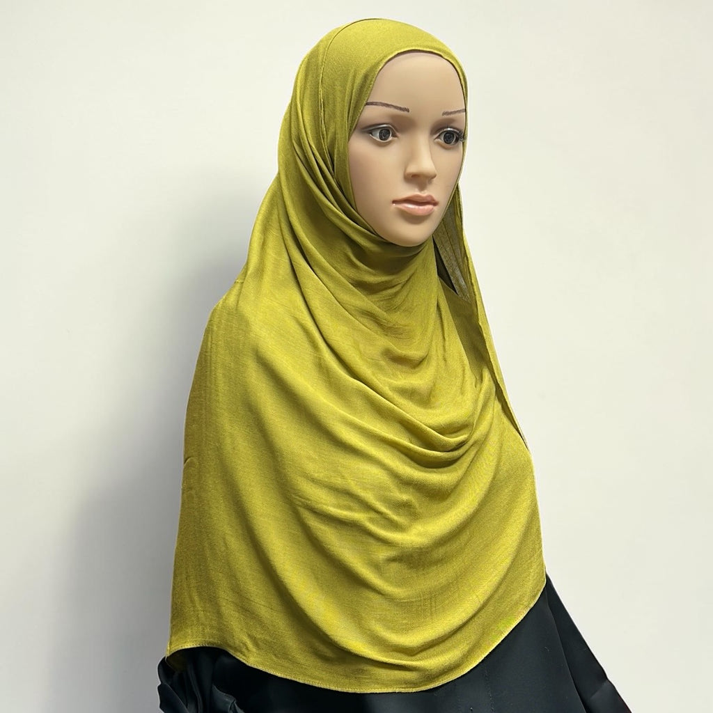 Pear Green Standard Modal Hijab – Soft Non-Slip Muslim Hijab Scarf | All-Day Comfort