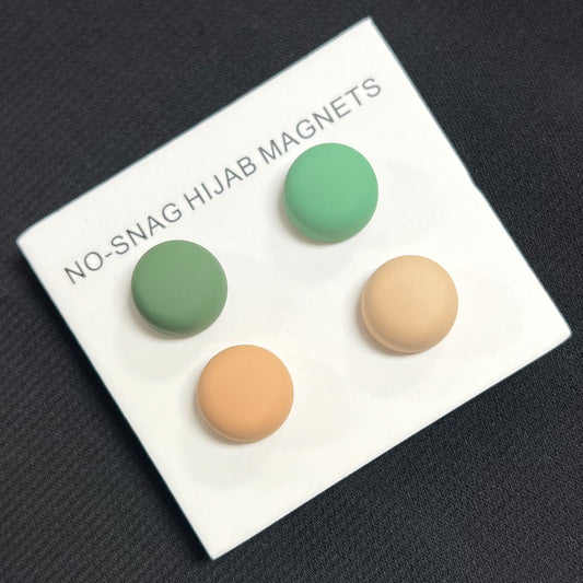 4 Pair Hijab Magnets - Earth Neutrals