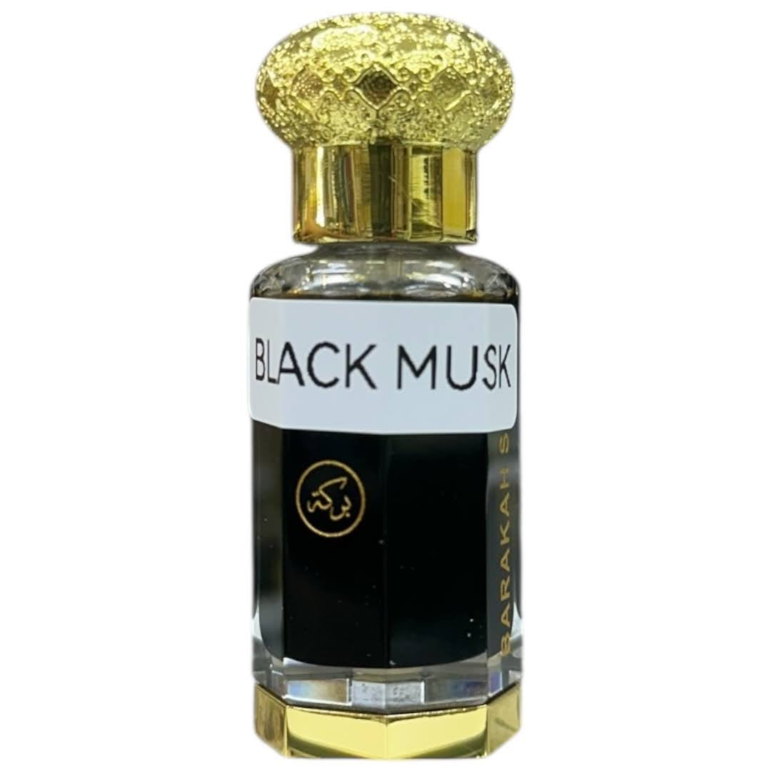 Black Musk - 12ml Concentrated Attar Perfume Oil Long Lasting Alcohol Freei