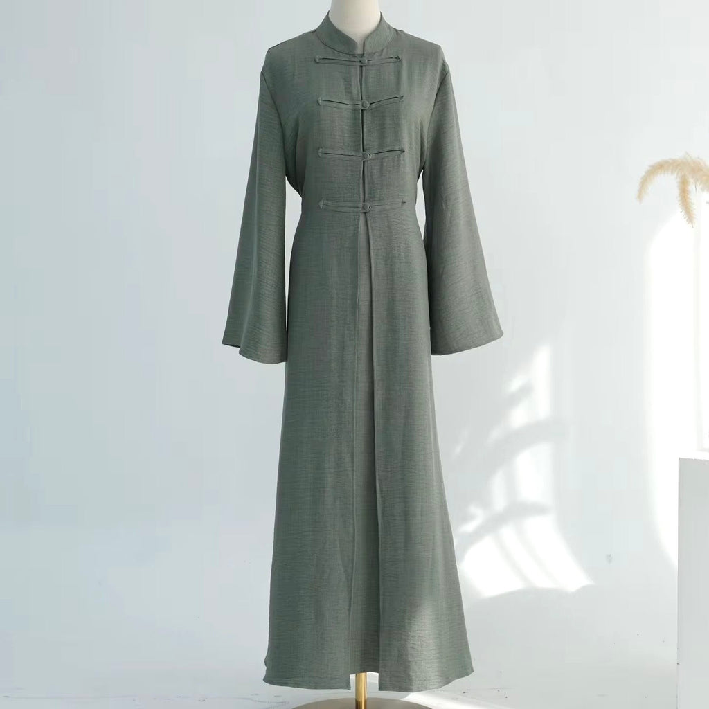 Women’s 2 Piece Button Up Abaya Set