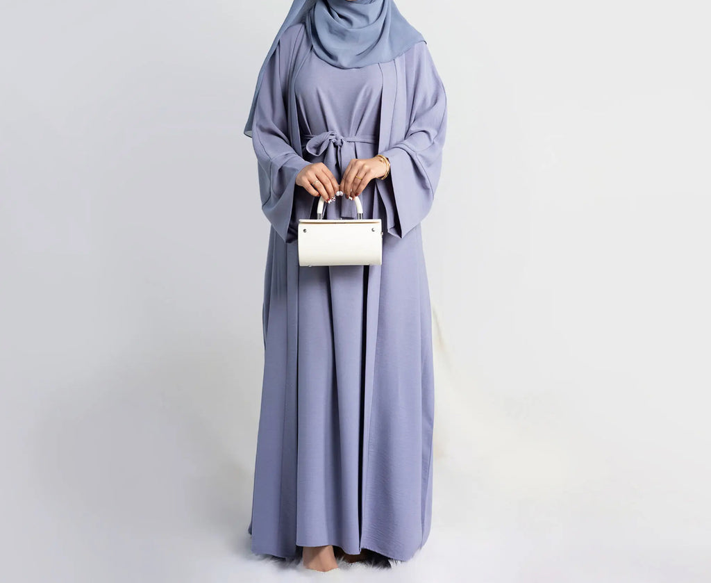 2 pc Crinkle Abaya Set