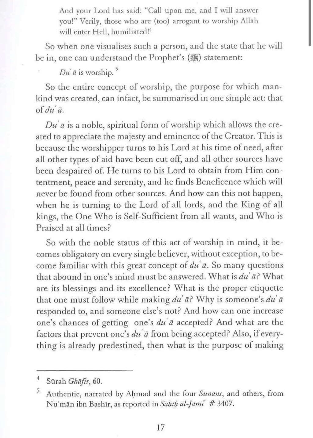 Dua - The Weapon of a Believer by Abu Ammaar Yasir Qadhi