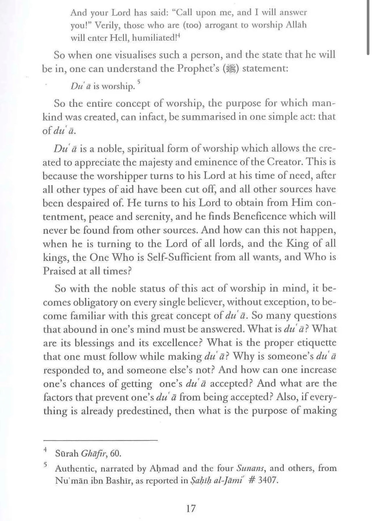 Dua - The Weapon of a Believer by Abu Ammaar Yasir Qadhi