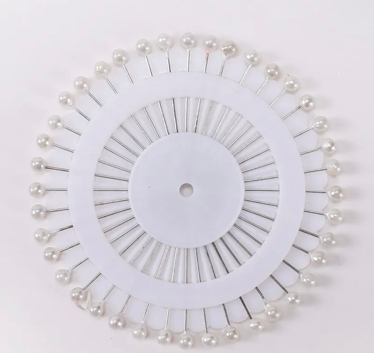 BWhite Straight Pins - Small