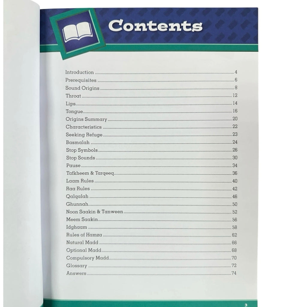 Tajweed Untangled Quran Recitation Pronounce Correctly by Learning Roots for Kids & Adult