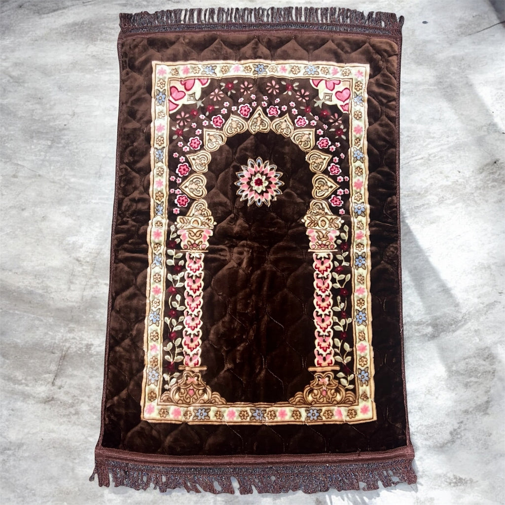 Padded Prayer Rug - Brown