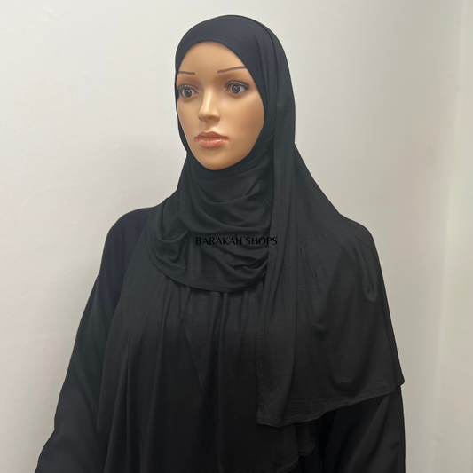 Small Jersey Hijab - Black