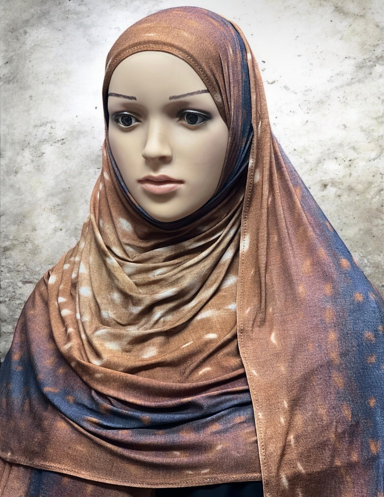 Printed Jersey Hijab - Deer