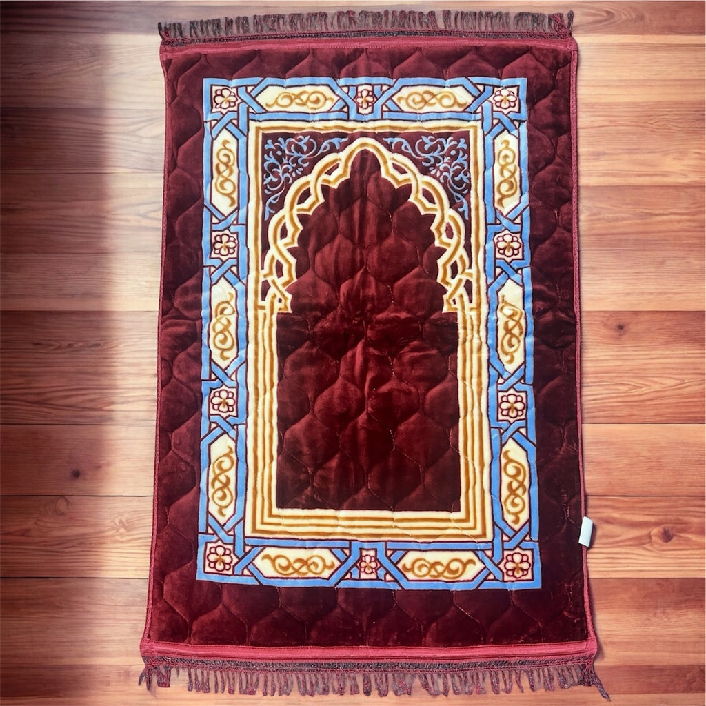 Padded Prayer Rug - Maroon