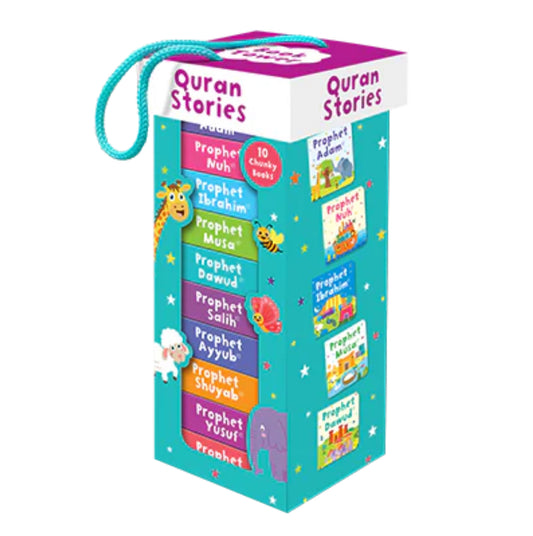 QURAN STORIES BOOK TOWER (SET OF 10 CHUNKY BOARD BOOKS)