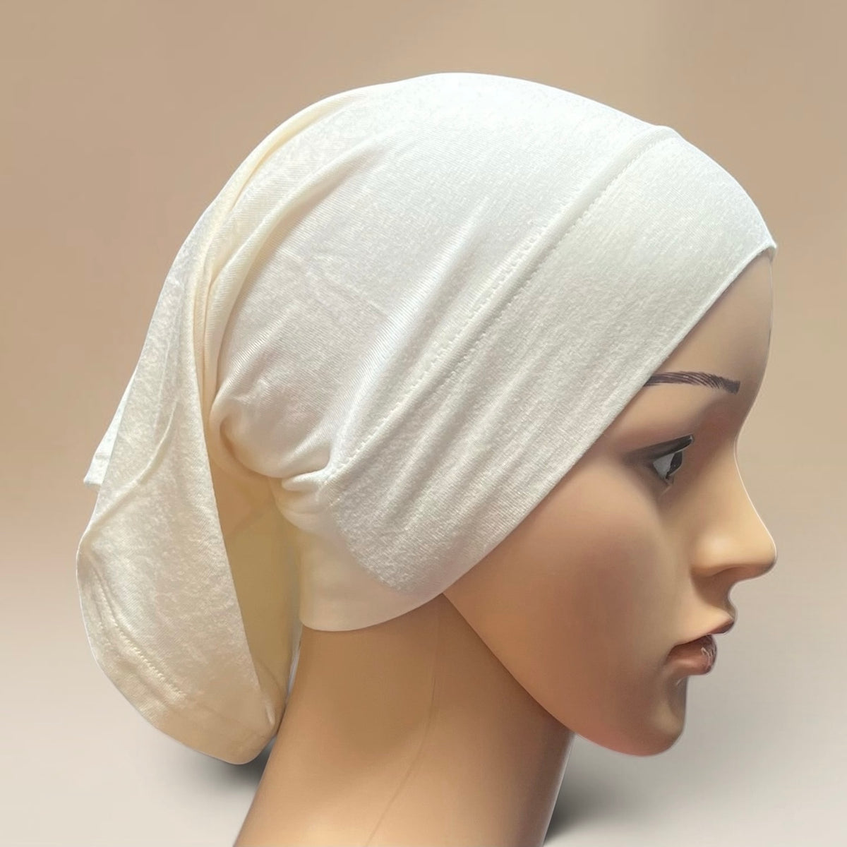 Jersey Undercap – Pearl | Hijab Inner Cap | Soft, Breathable & Stretchy