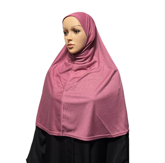 Cotton-Blend XL Amira Hijab - Pink