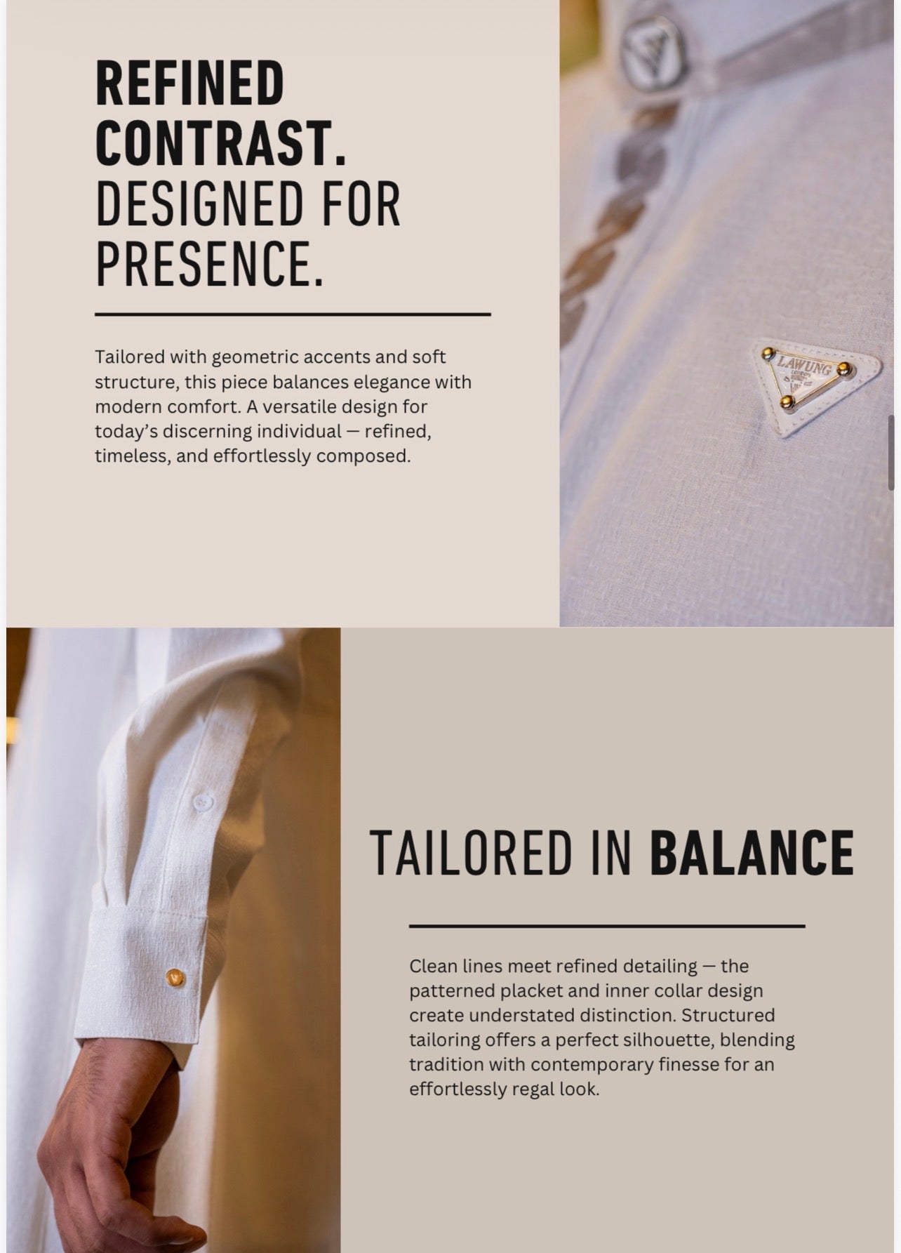 Mens Luxury Thobe AL AMEER - Opulent Mist