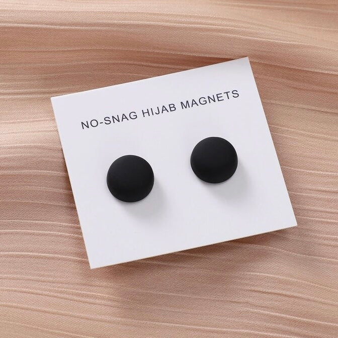 2 Pair Magnet Hijab Pins - Black