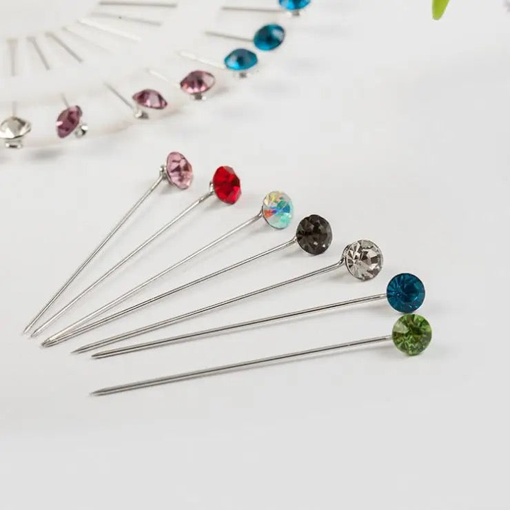 Jewel Straight Pins