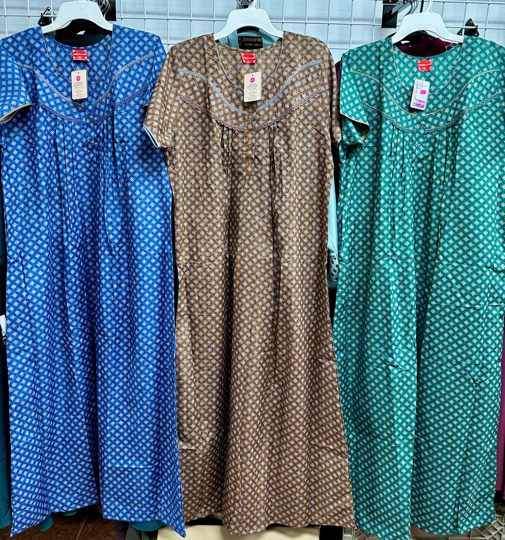 Cotton Blend Maxi Gown