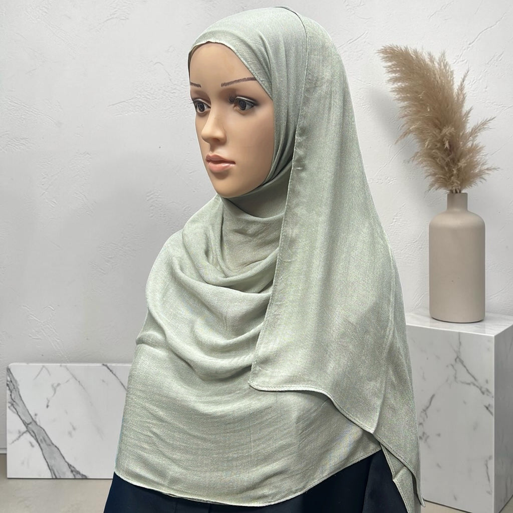 Sage Standard Modal Hijab – Soft Non-Slip Muslim Hijab Scarf | All-Day Comfort
