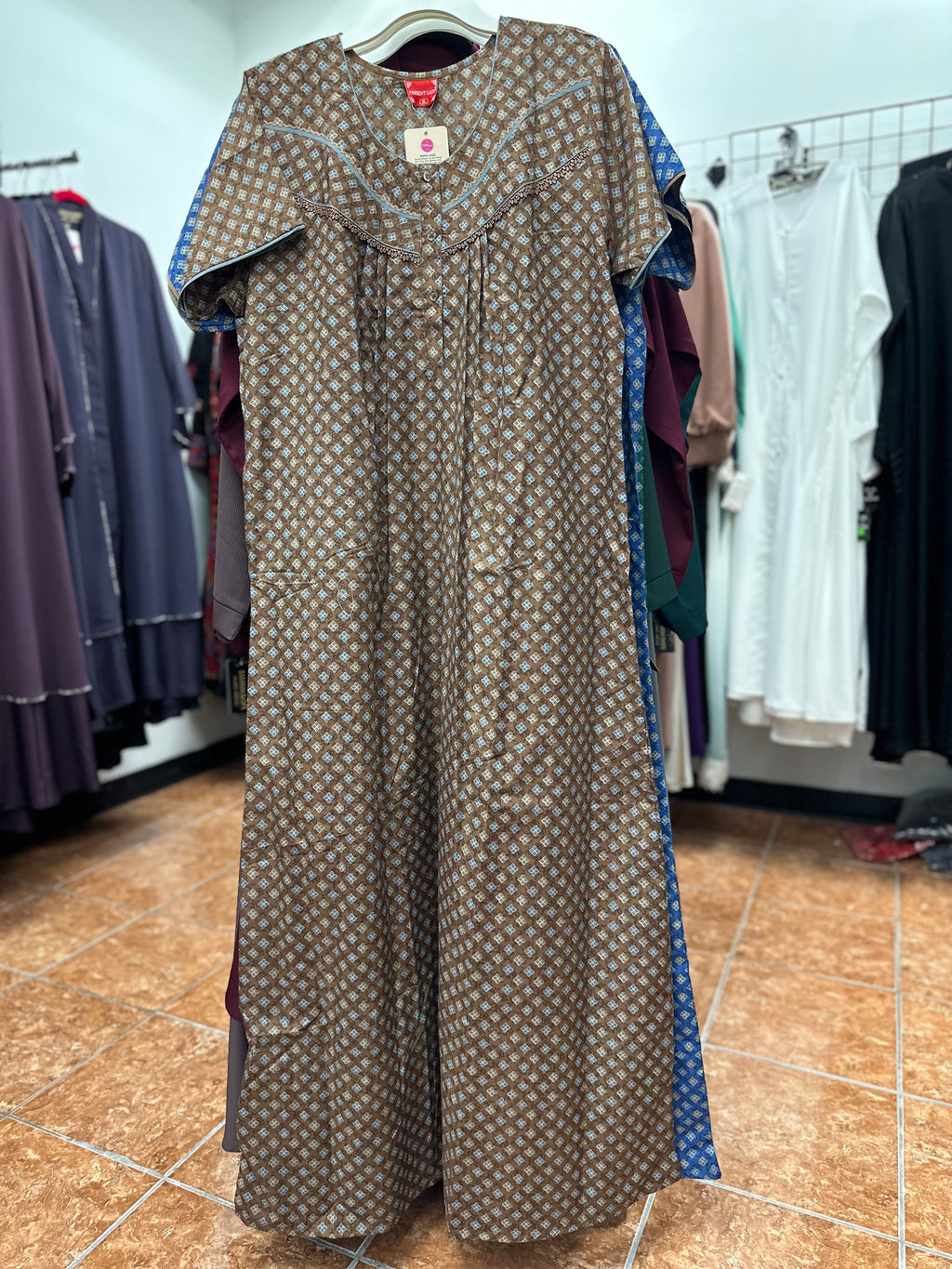 Cotton Blend Maxi Gown