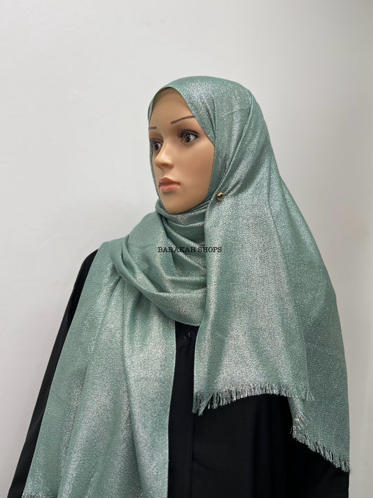Shimmer Hijab - Ice Blue