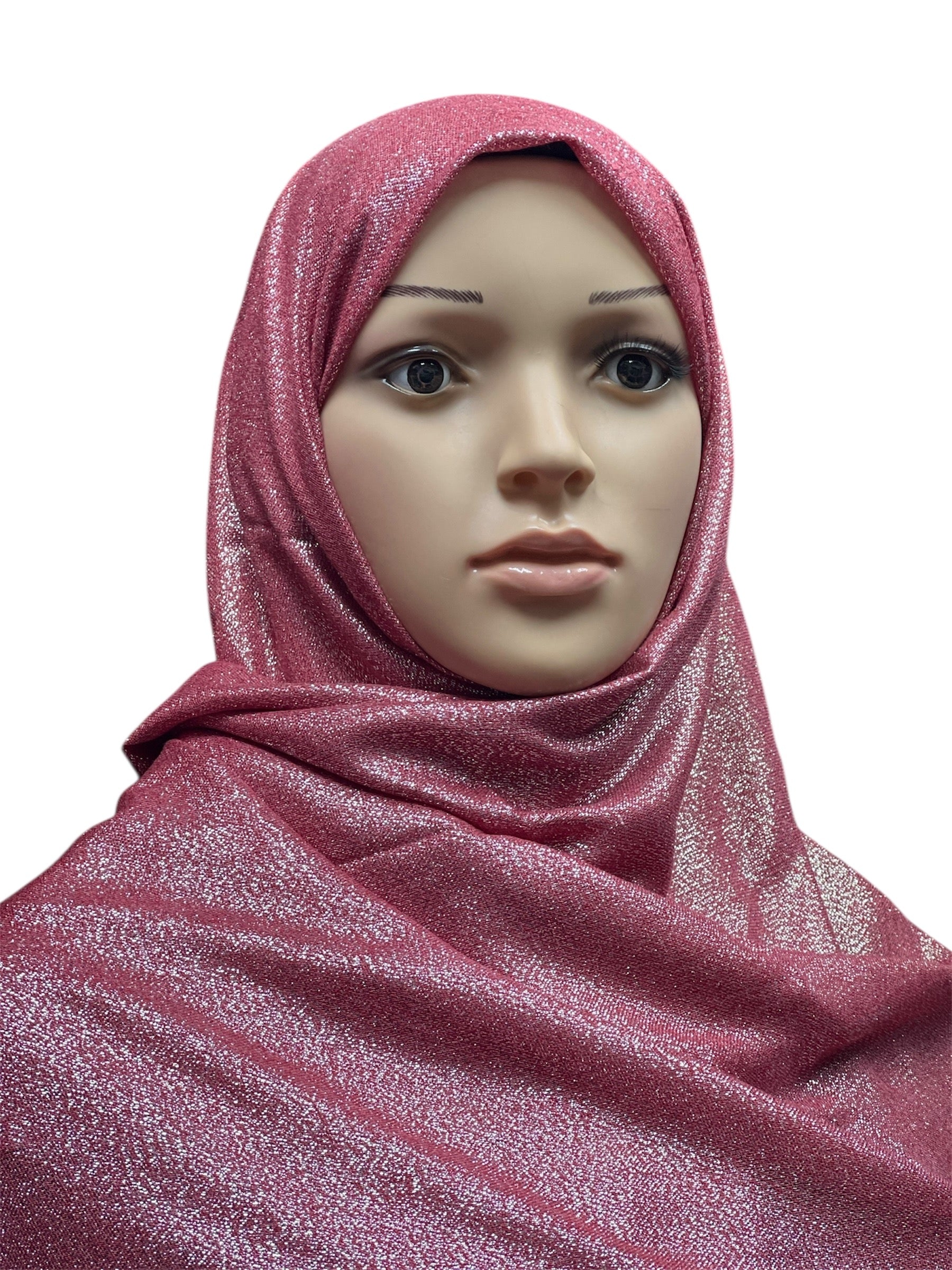 XL Shimmer Viscose Hijab - Red
