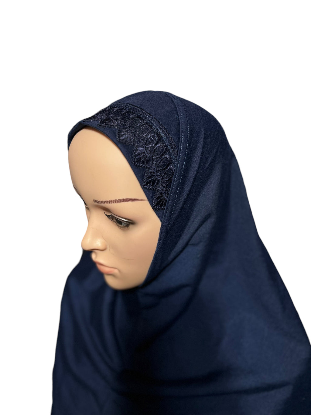 100% Cotton XL Amira Hijab - Navy Blue