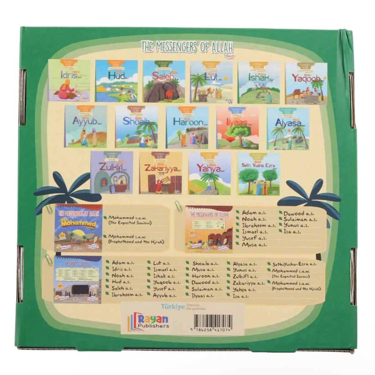 The Messengers of Allah 15 Book Islamic Prophets Children Books Set