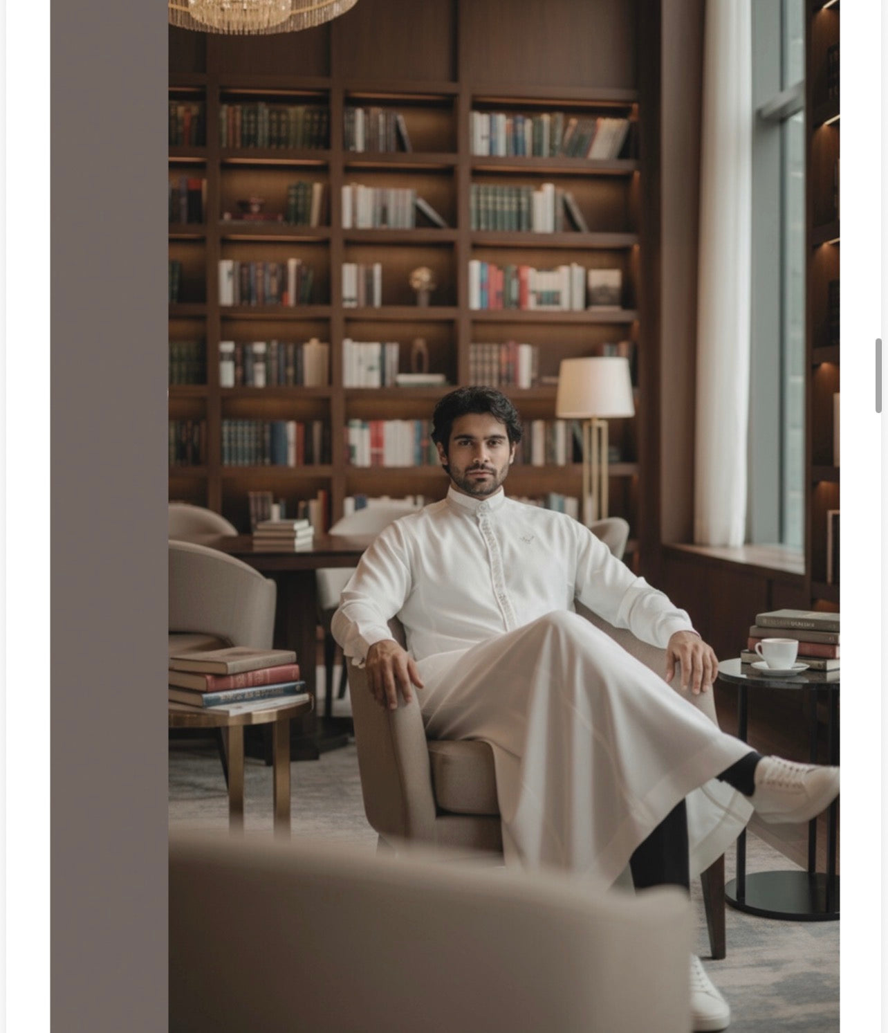 Mens Luxury Thobe AL AMEER - Opulent Mist
