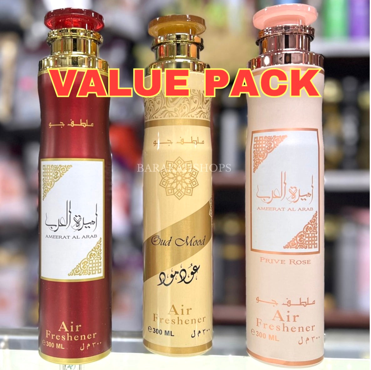 3 Pack Bundle - Ameerat Al Arab, Oud Mood, Ameerat Al Arab Prive Rose