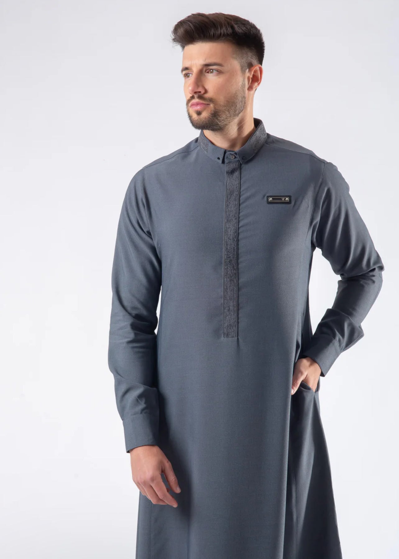 Mens Thobe AL AMEER - Gray