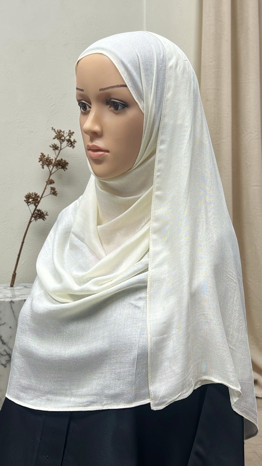 Butter Yellow Standard Modal Hijab – Soft Non-Slip Muslim Hijab Scarf | All-Day Comfort